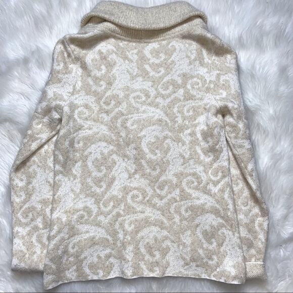 Classiques Entier Women's Cardigan Sweater Beige And Gold Medium - Picture 6 of 6